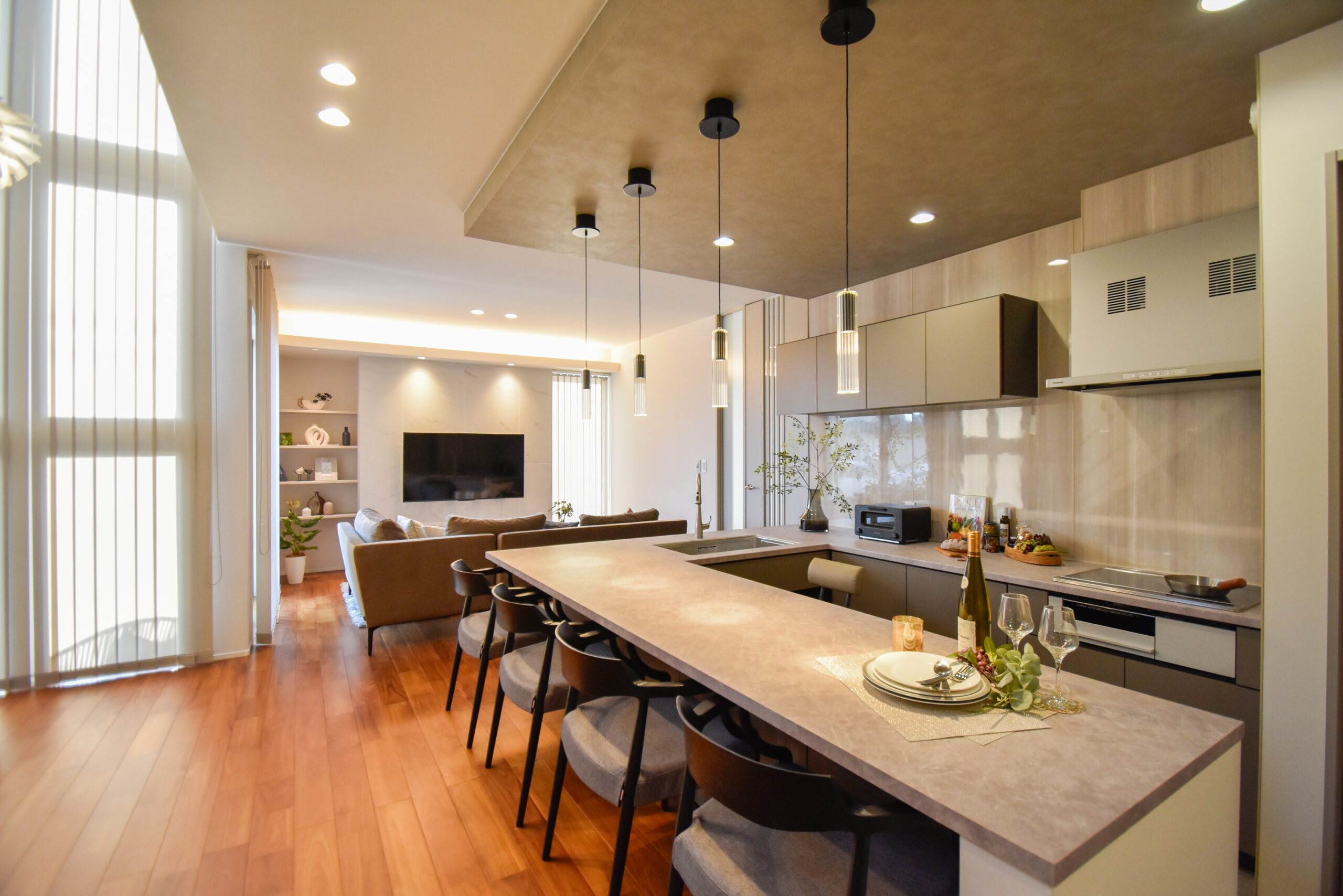 駒生町展示場の【コの字型キッチン】の良さをお伝えします！