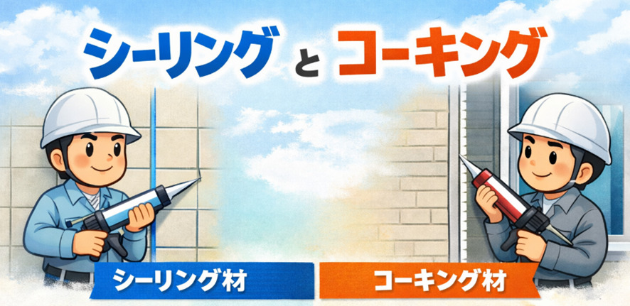 シーリング材とコーキング材の違いとは？